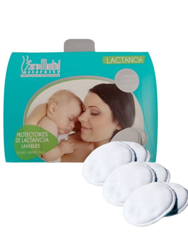 Protectores de lactancia lavables set 3 pares Sara&Montiel maternity