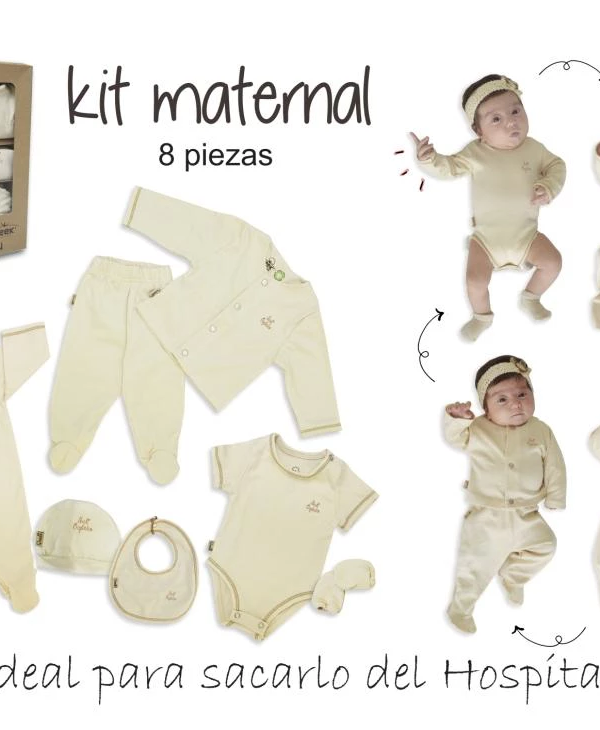 Kit maternal algodón 8 pzs. Neek'