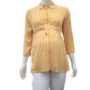 1752-f-amarillo Blusa camisera materna elástico cintas