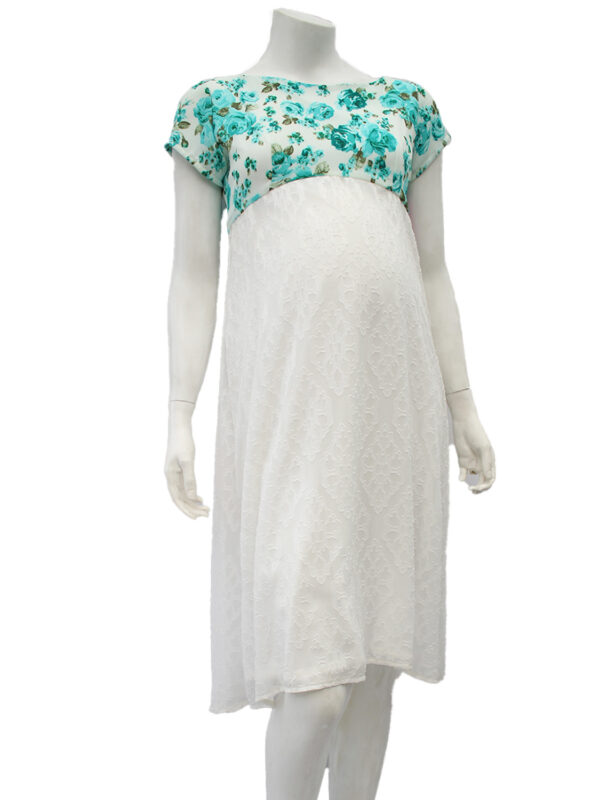 Vestido imperio estampado flores