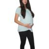 3 Blusa de maternidad escote redondo manga corta