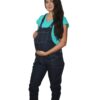 3 Overol de mezclilla maternidad espalda angosta