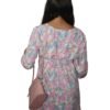 Vestido corto flores escote en V