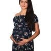 5 Vestido largo manga corta escote hombros