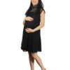 Vestido corto gala collar simulado
